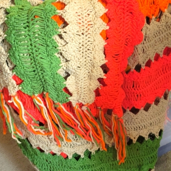 Handcrafted Afghan Blanket 72x76 - Picture 1 of 3